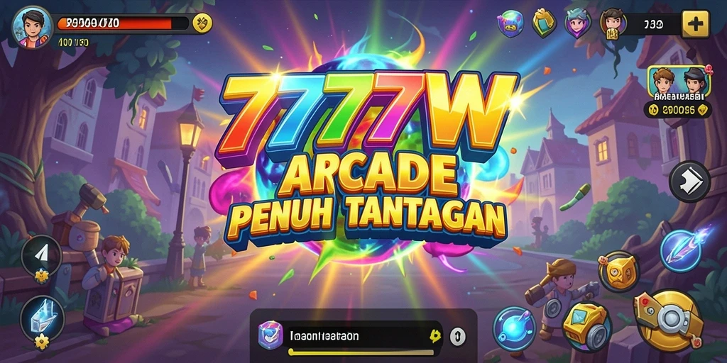 Tangkapan layar gameplay menampilkan aksi seru dalam 7777W.