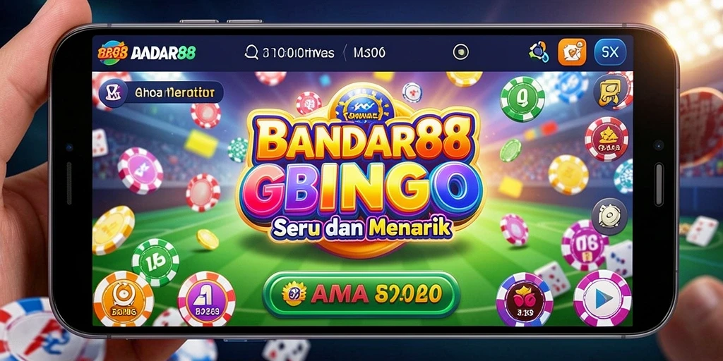 Tampilan gameplay Bingo yang seru dan interaktif di BANDAR88.