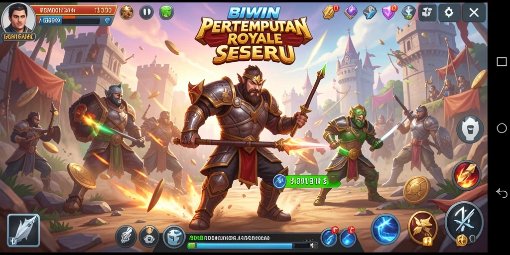 Tampilan seru gameplay Battle Royale dalam BIWIN dengan pertempuran yang mendebarkan.