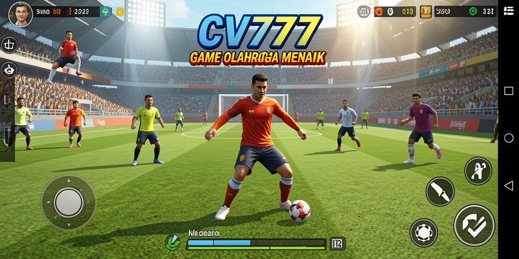 Tampilan gameplay menegangkan di CV777 dengan aksi olahraga penuh semangat.