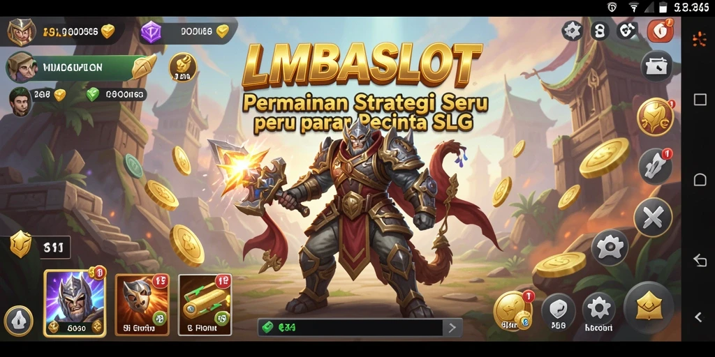 Screenshot gameplay <strong>LMBASLOT</strong> menampilkan pertempuran strategis yang mendebarkan.
