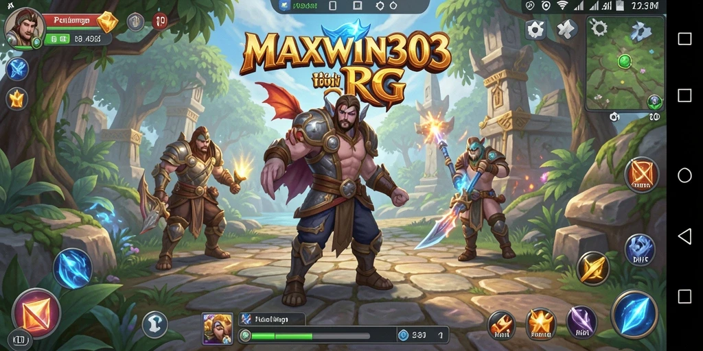 Tampilan menarik gameplay RPG MAXWIN303 dengan aksi mendebarkan.