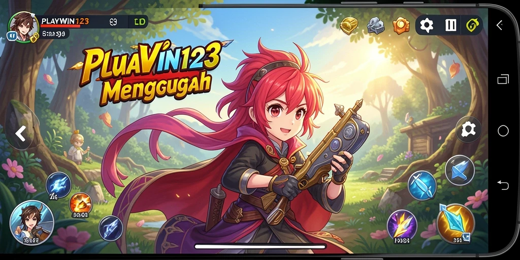 Screenshot utama PLAYWIN123 menampilkan aksi seru dalam dunia Anime.