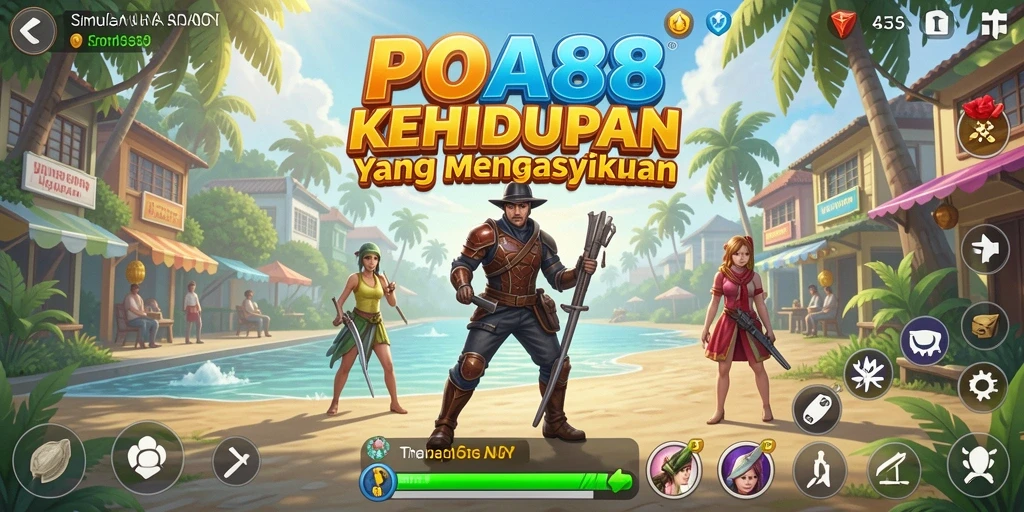 Tampilan gameplay menarik dalam dunia simulasi POA88.