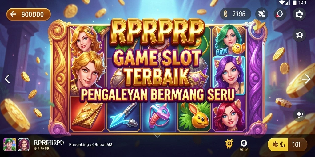 Tangkapan layar utama RPRPRP menampilkan gameplay Slot yang mendebarkan.
