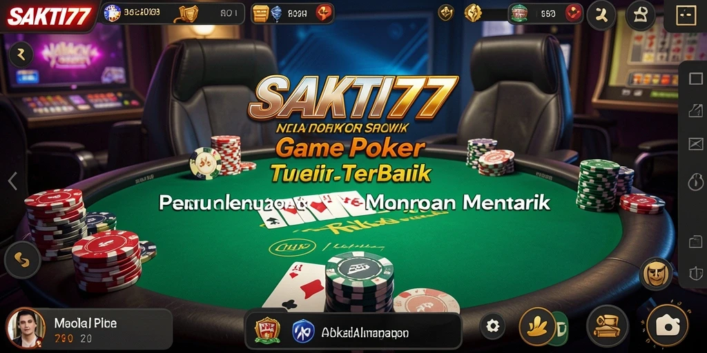 Screenshot SAKTI77 menampilkan berbagai aksi Poker yang seru.