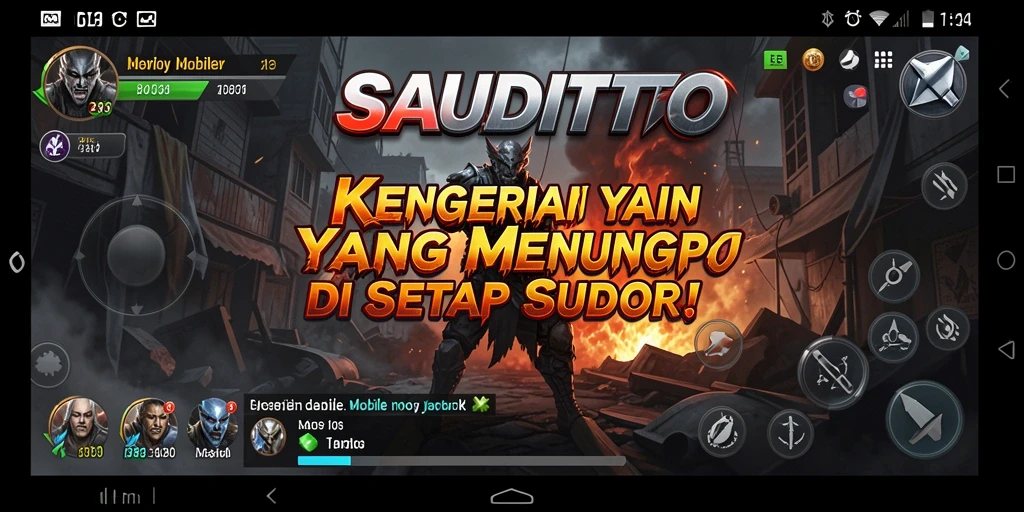 Gameplay SAUDITOTO yang mencekam dan menantang.